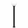 vidaXL Осветителна колона 120 см, черна, IP44
