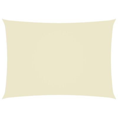 vidaXL Платно-сенник, Оксфорд текстил, правоъгълно, 5x7 м, кремаво