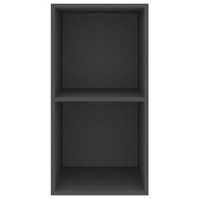 vidaXL ТВ шкаф за стенен монтаж, сив, 37x37x72 см, ПДЧ