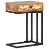 vidaXL U-образна странична маса 45x30x61 см регенерирано дърво масив