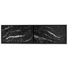 vidaXL ТВ шкаф, черен мрамор, 140x40x40,5 см, закалено стъкло