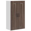 vidaXL Панел за миялна машина Kalmar Кафяв дъб 60 x 31 x 100 см