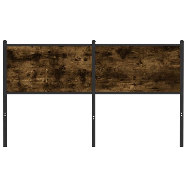 vidaXL Горна табла, опушен дъб, 150 см, инженерно дърво и стомана