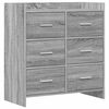 vidaXL Служебен шкаф Сив Сонома 75 x 33 x 80 см Инженерна дървесина