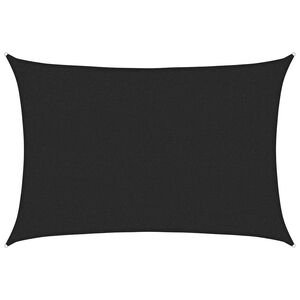 vidaXL Платно-сенник, 160 г/м&sup2;, черно, 2x2,5 м, HDPE