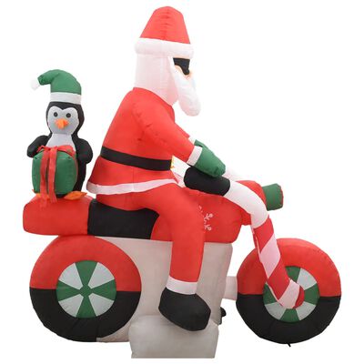 vidaXL Надуваем Дядо Коледа на мотор, LED, IP44, 160 см
