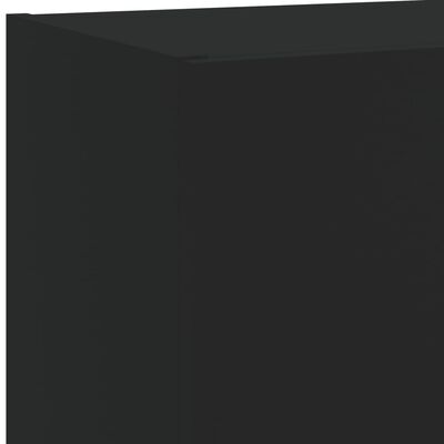 vidaXL ТВ шкафове с LED осветление 2 бр черни 40,5x30x60 см