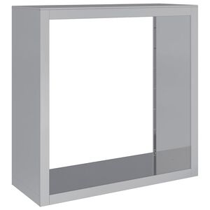 vidaXL Стойка за дърва за огрев, 100x40x100 см, поцинкована стомана