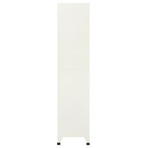 vidaXL Заключващ се шкаф, сиво и синьо, 90x40x180 см, стомана