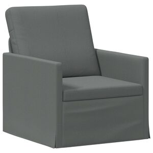 vidaXL Единичен диван Тъмносиво 70 x 81 x 82 см Текстил