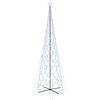 vidaXL Коледна елха конус, студено бяло, 3000 LED, 230x800 см