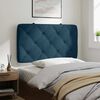 vidaXL Мека табла за легло, синя, 80 см, кадифе