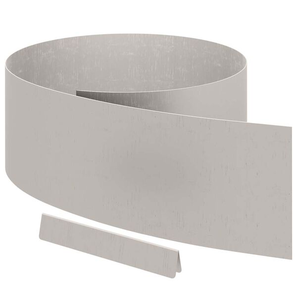 vidaXL Ограда за трева Ръждясало 450 x 0.05 x 15 см Патинираща стомана