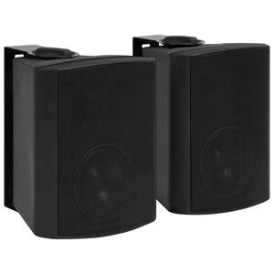 vidaXL Стенни стерео високоговорители 2 бр черни вътрешни/външни 100 W