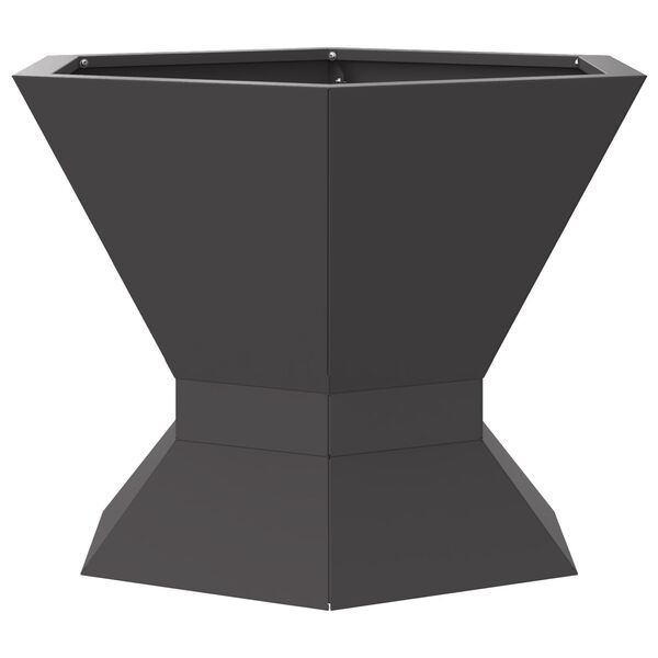 vidaXL Огнище Черно 50 x 50 x 40 cm Стомана