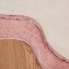 vidaXL Килим с изкуствена заешка козина Olite Розово 80 x 120 cm