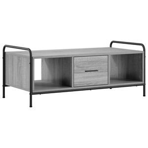 vidaXL Масичка за кафе Сив Сонома 99,5 x 49 x 41 см