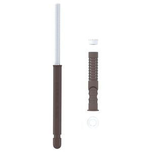 vidaXL Корпус за плаващи рафтове 12 Бежово &Oslash;10 x 170 mm Стомана