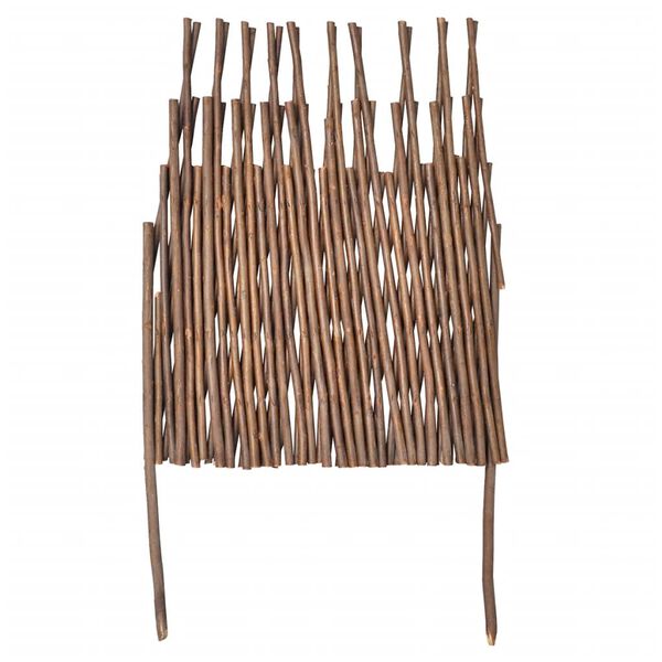 vidaXL Ограда от върбови решетки 5 бр. 170x37 см