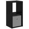 vidaXL Нощно шкафче Черния дъб 25,5 x 22 x 49,5 см Инженерна дървесина