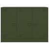 vidaXL Бюфет, маслиненозелен, 99x39x73 см, стомана
