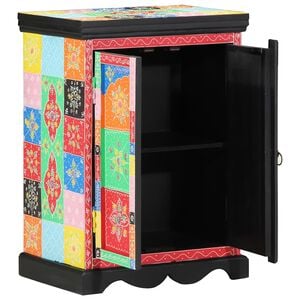 vidaXL Конзолна маса с рафт със съхранение Многоцветен 50 x 30 x 70 см