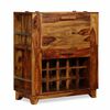 vidaXL Бар шкаф, акациево дърво масив, 85x40x95 cм