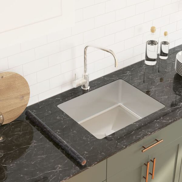 vidaXL Стикер за мебели, самозалепващ, черен мрамор, 90x500 см, PVC