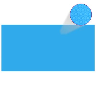 vidaXL Покривало за басейн, синьо, 975x488 см, PE