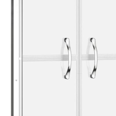 vidaXL Врата за душ, матирано ESG стъкло, 86x190 см