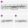 vidaXL Комплект дивани за открито 7 pcs Естествен