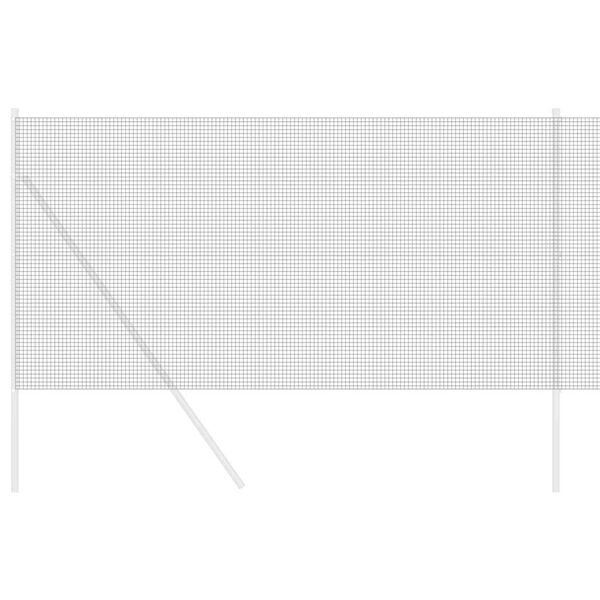 vidaXL Заварена мрежа ограда Сив 1.4 x 10 m Стомана