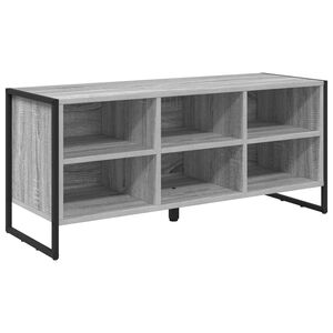 vidaXL Шкаф за обувки 100 x 35 x 44 см Инженерна дървесина Сив Сонома