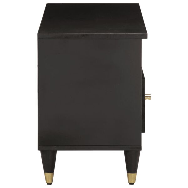 vidaXL ТВ шкаф, 100x33x46 см, мангово дърво масив