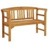 vidaXL Градинска пейка, 114 cм, акация масив