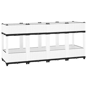 vidaXL Повдигната леха, 160x40x71 см, полипропилен
