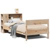 vidaXL Легло с рафтове за книги, без матрак, 75x190 см, бор масив