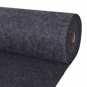 vidaXL Килим Антрацит 1,2 x 20 m Полиестер