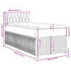 vidaXL Боксспринг легло с матрак, тъмносиво, 80x200 см, кадифе