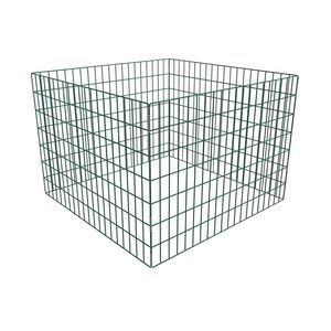 vidaXL Квадратен мрежест градински компостер, 100x100x70 см
