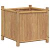 vidaXL Саксия 40x40x40 см бамбук