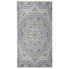 vidaXL Градински плоскотъкан килим, 80x150 см, синя шарка