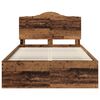 vidaXL Рамка за легло Старо дърво 120 x 200 cm Солидно борово дърво