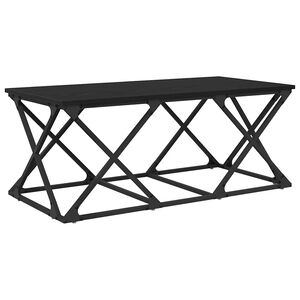 vidaXL Масичка за кафе Черния дъб 100 x 49 x 40 см Инженерна дървесина