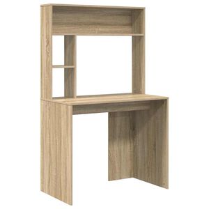 vidaXL Бюро Сонома дъб 91 x 50 x 149 см Инженерна дървесина