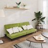 vidaXL 2-местно разтегателно канапе, светлозелено, кадифе