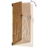 vidaXL Градинска порта 100x200 см, дизайн с кортен стомана и трева