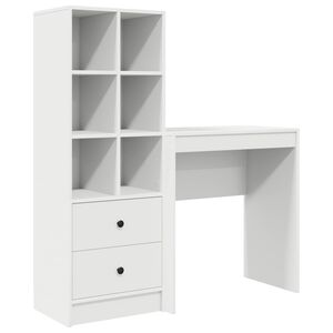 vidaXL Бюро Бяло 115,5 x 40 x 127 см 2 бр.