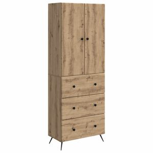 vidaXL Комплект шкафове 2 бр. 66 x 34,5 x 90 см Инженерна дървесина