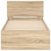 vidaXL Рамка за легло с табла, дъб сонома, 90x190 см, инженерно дърво